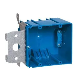 Adjust--Box Electrical Box 2-Gang Non-Metallic Range Knock Out Various