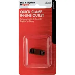 Quick Attach -Line Outlet Non-Polarized Brown NEMA 1-15R 10-Amp 125-Volt Electrical Use Pass u0026 Seymour