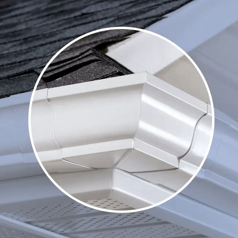 Amerimax 5 . H x 7.25 . W White Aluminum K Outside Miter Pack 10