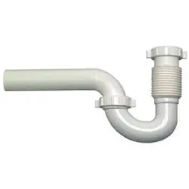 1-1/4 Or 1-1/2-Inch O.D. Tube Slip Joint x 1-1/2-Inch O.D. Tube Flexible Wall Drain P Trap Master Plumber