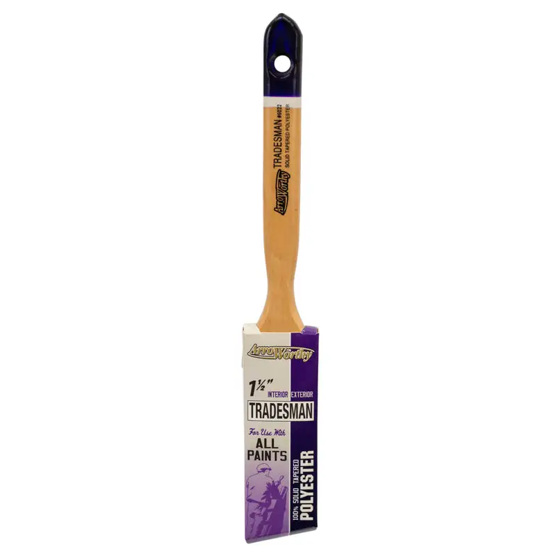 ArroWorthy Tradesman 1-1/2 Inch Angle Paint Brush 12 Pack Precision Painting