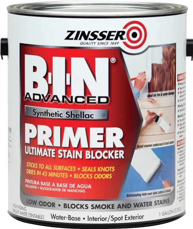 Zinsser 270976 Primer, Flat, Pearl, 1 gal, Can