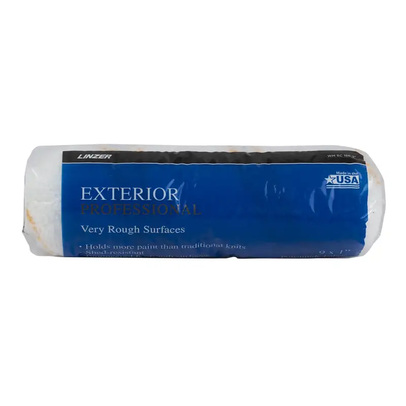 Linzer Best Polyamide Fabric 9 Inch W x 1 Inch S Paint Roller Cover Pack 8