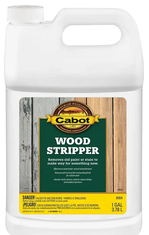 Cabot 140.0008004.007 Wood Stripper, Liquid, Glass-like Green, 1 gal