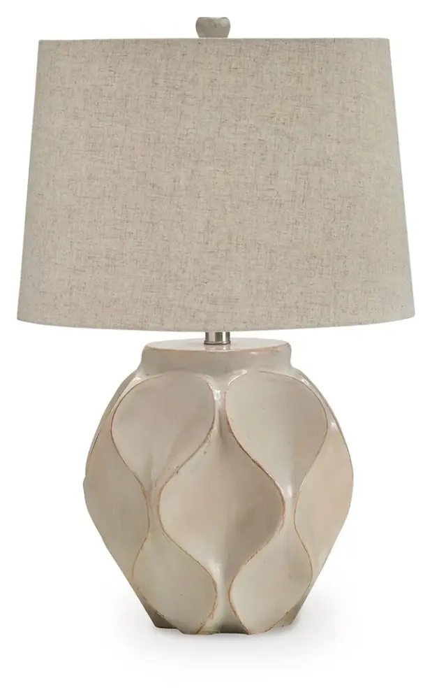 LED Rope Edselham - Paper Table Lamp - Distressed Cream