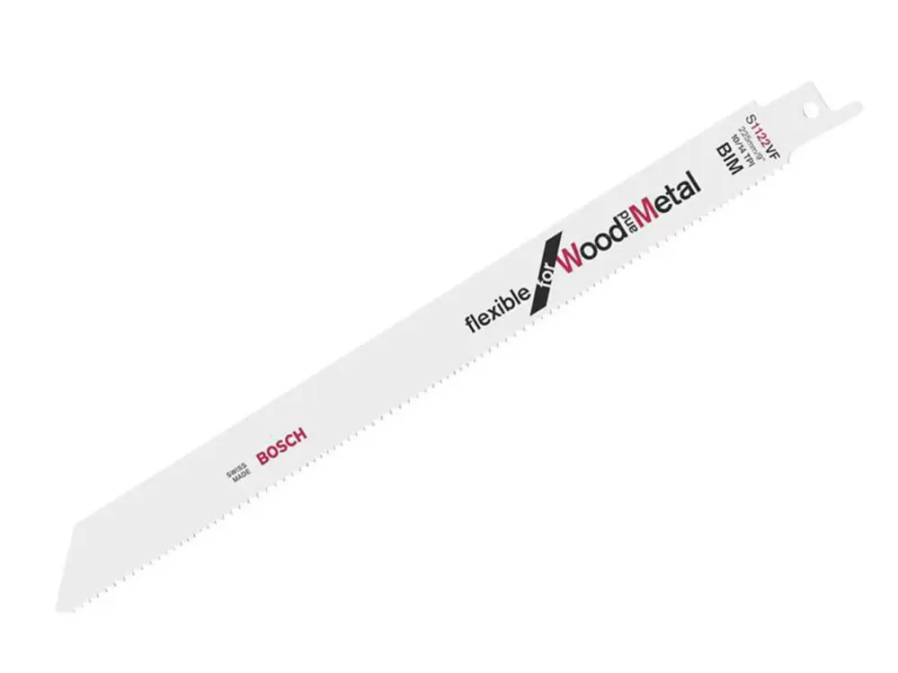 Bosch Powertool Accessories S 1122 Vf Pliable Wood & Metal Blade 225Mm 10-14 Tpi (Pack 5)