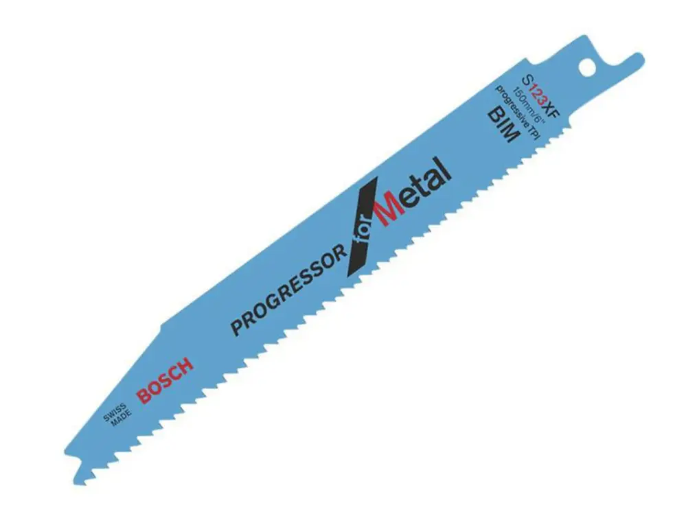 Bosch Powertool Accessories S 123 Xf Progressor Metallic Reciprocating Saw Blade 150Mm 8-18 Tpi (Pack 100)