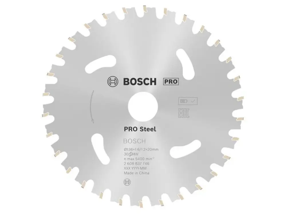 Bosch Powertool Accessories Pro Metal Cordless Circular Saw Blade 136 X 20Mm X 30T