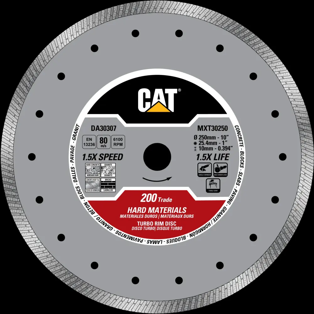 Cat® 200 Trade Turbo Robust Materials Diamond Blade 4 1/2" - 115mm