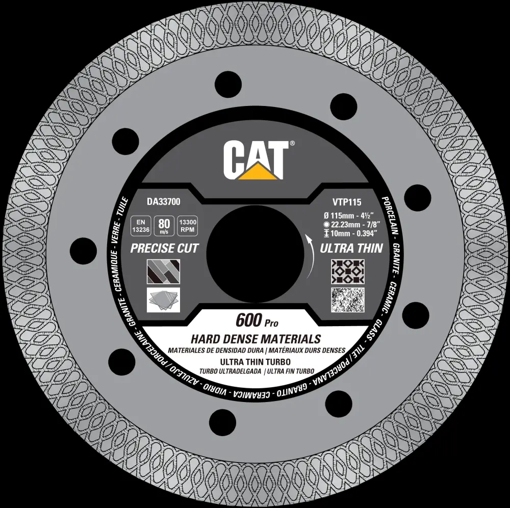 Cat® 600 Pro Armoured Core Ultra Slim Porcelain Tile Diamond Blade 7" - 180mm