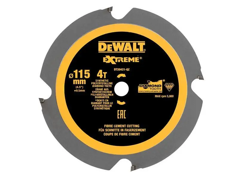 DEWALT DT20421 PCD Circular Saw Blade 115 x 9.5mm x 4T