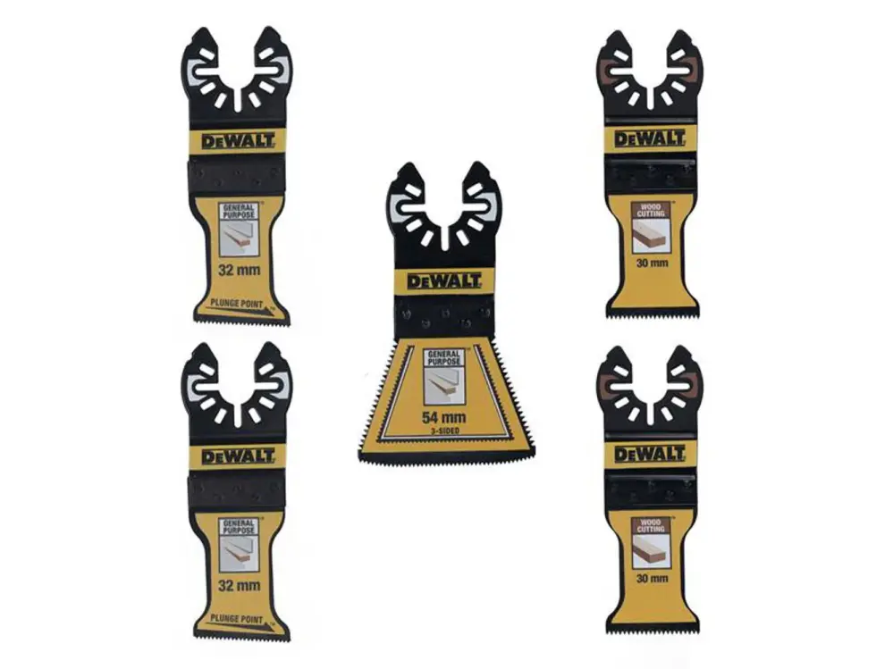 Dewalt Power Tools Dt20777 Mixed Multitool Blade Adjust, 5 Piece
