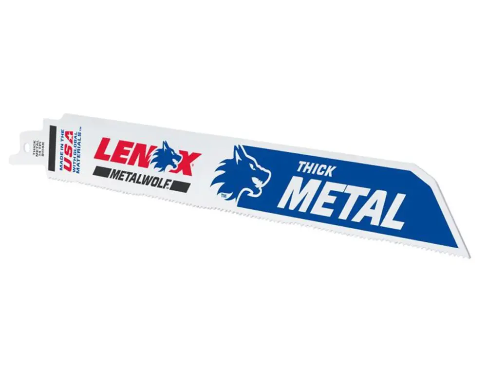 Lenox Metalwolf Wave Edge Reciprocating Saw Blade 229 X 25 X 1.1mm 14 Tpi (Pack 5)
