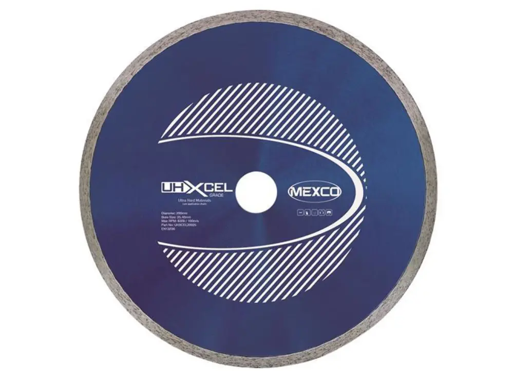 Mexco Uhxcel Ultra Robust Materials Diamond Blade 200 X 25.4Mm