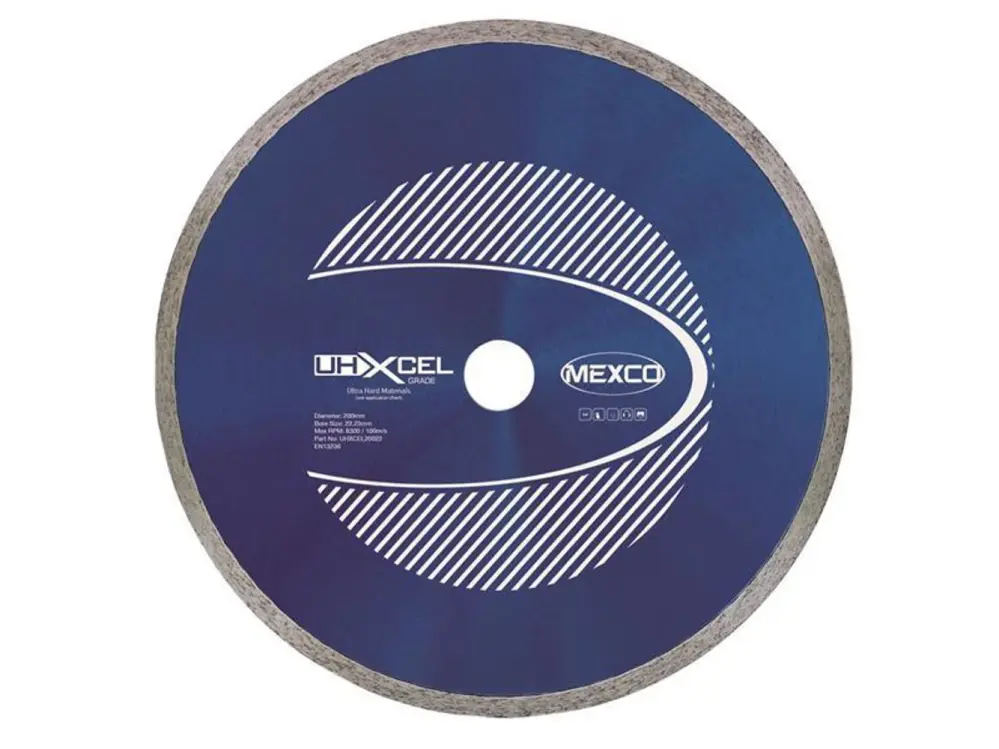 Mexco Uhxcel Ultra Sturdy Materials Diamond Blade 200 X 22Mm