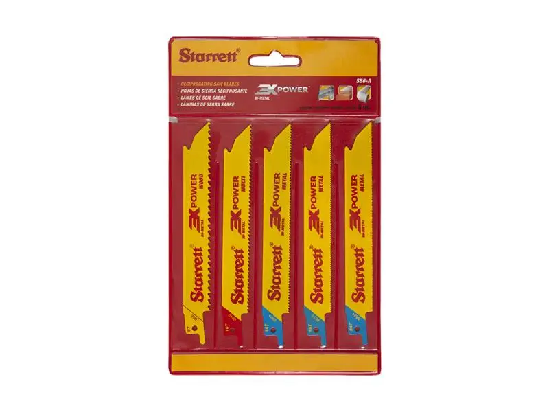 Starrett SB6- Reciprocating Blade Kit (Pack 5)