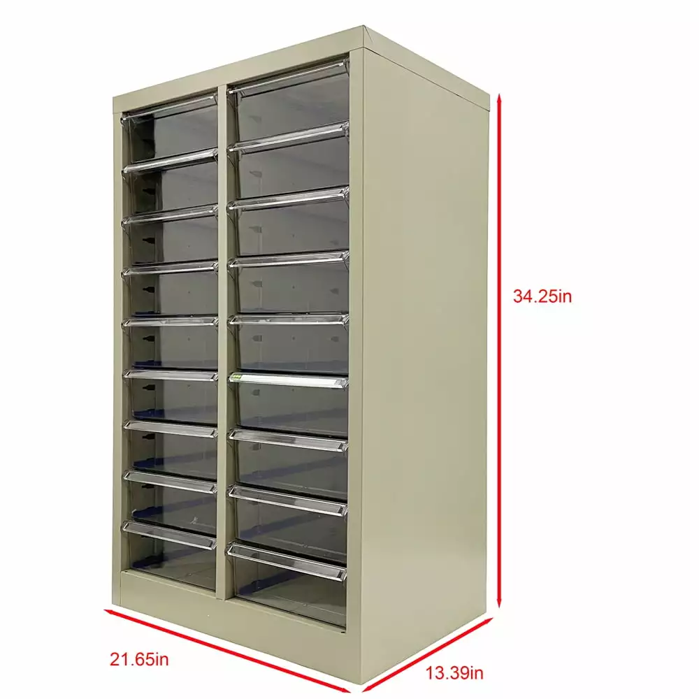 18 Drawers Parts Cabinet Bolt and Nut Tool Storage Cabinet File Cabinet Techtongda
