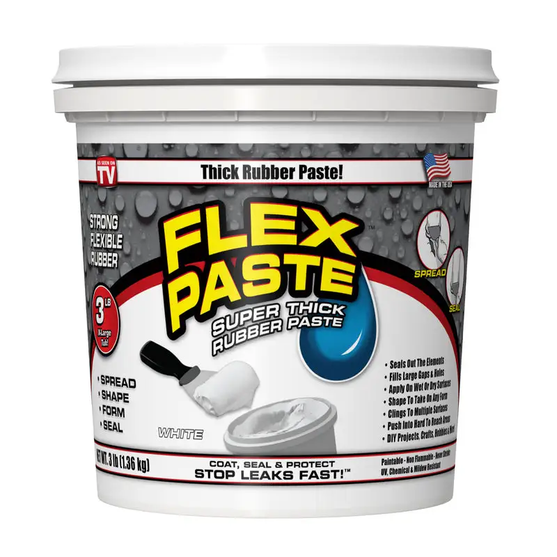 Flex Seal Family Flex Paste White Rubberized Paste 3 Pounds Flex Seal Family of Products