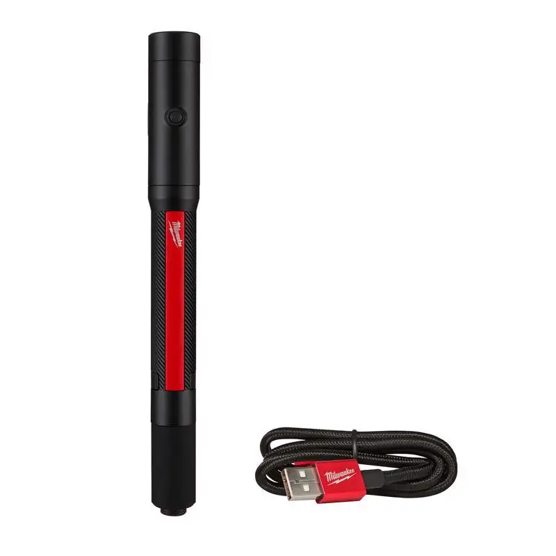 Milwaukee 250 lm Black/Red LED Pen Light Precision Work