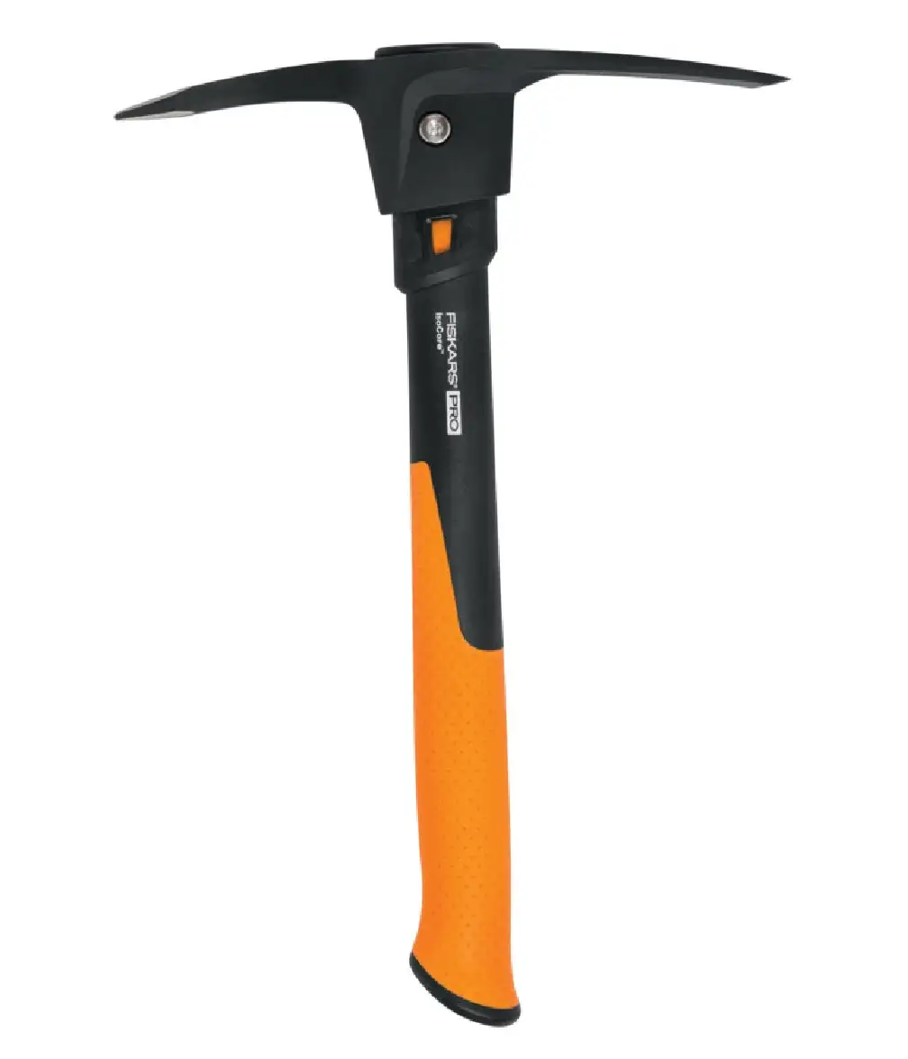 Fiskars Pro IsoCore Pick Soft-Grip Handle and Steel Head Professional Use