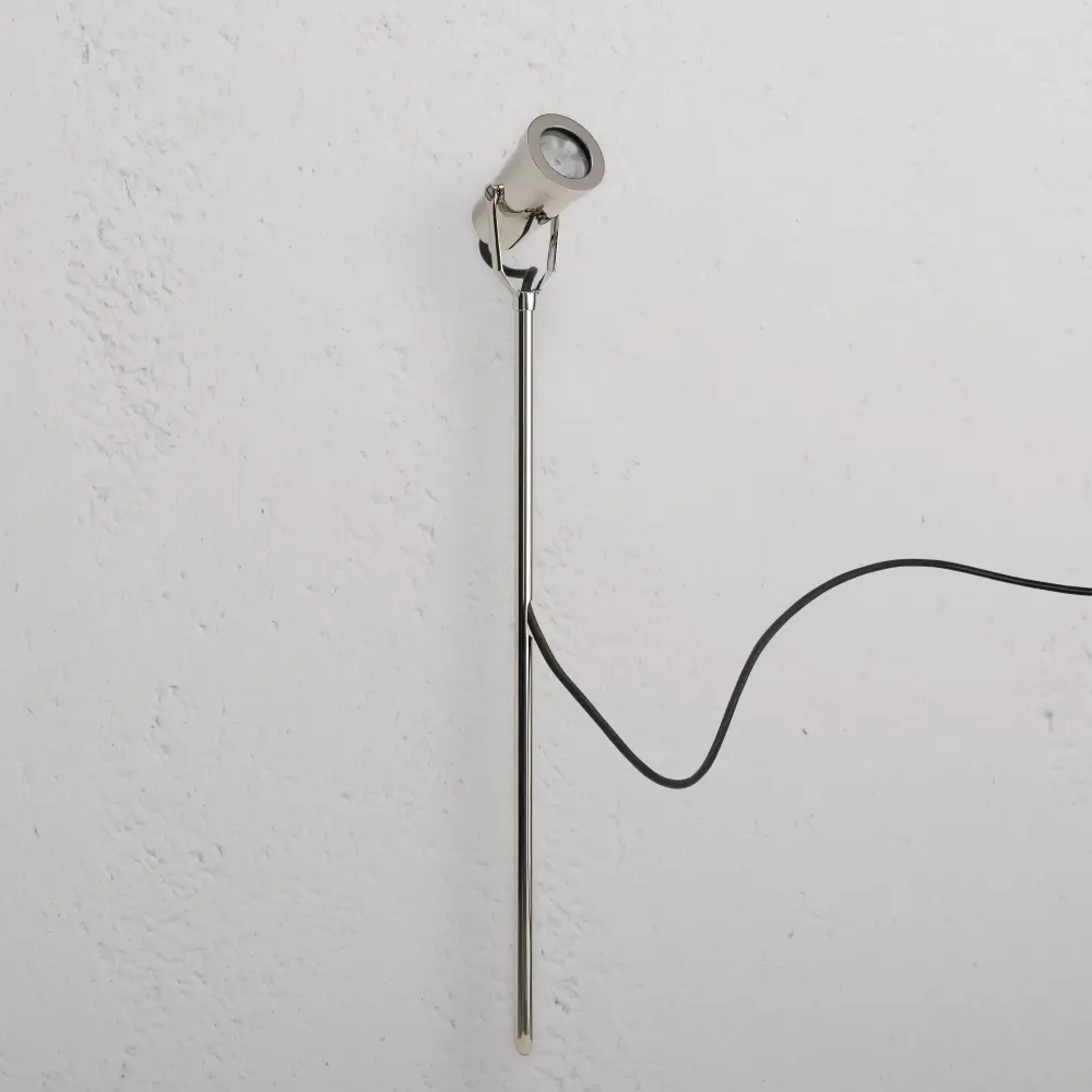 Cambridge Ground Spotlight 24V – Reflective Nickel