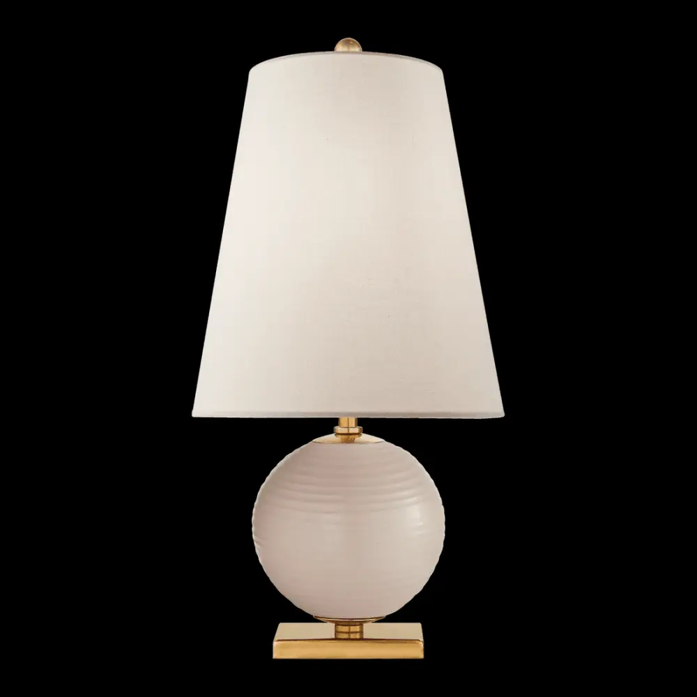 Corbin Mini Accent Lamp - Blush Flax Shade