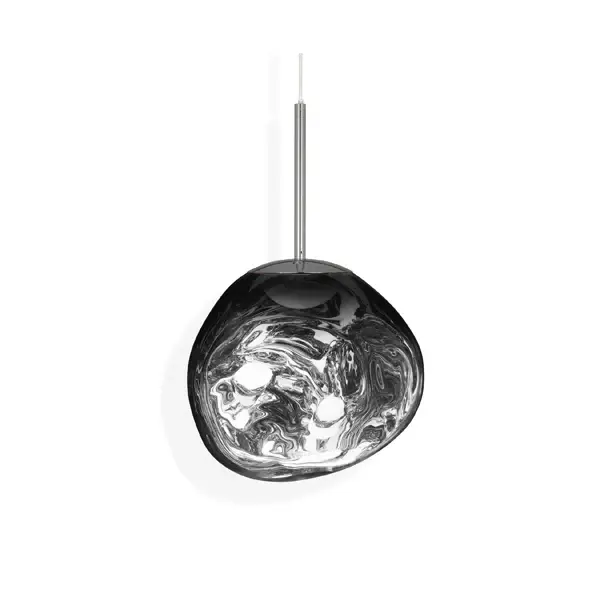 Melt Mini LED Pendant Light - Chromium Clear Glass Shade