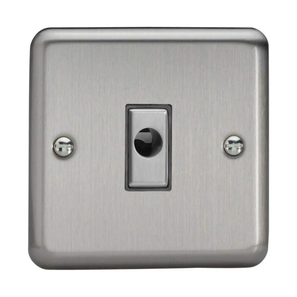 Plug- Swing Arm Varilight Timeless Flex Outlet Plate Matt Chrome