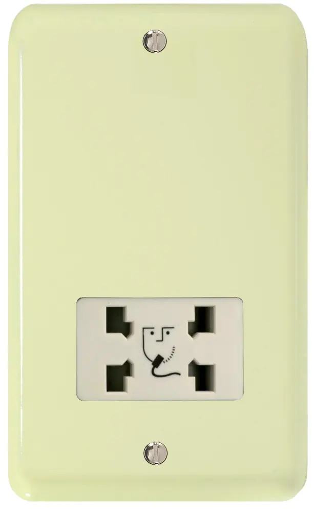 Varilight Dual Voltage Shaver Socket, Enduring Lily White Chocolate XYSSW.WC