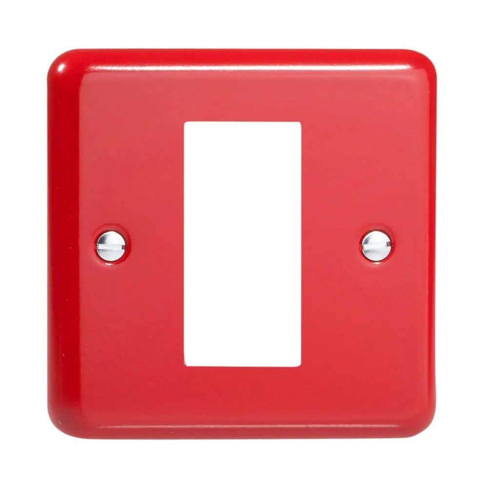 Varilight Pillar Box Ruby 1-Gang Datagrid Faceplate