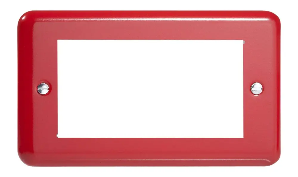 Varilight Pillar Box Ruby 4 Gang Datagrid Faceplate
