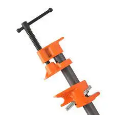 Pony Pipe Clamp Fixture 1/2-Inch Black Pipe Secure Hold