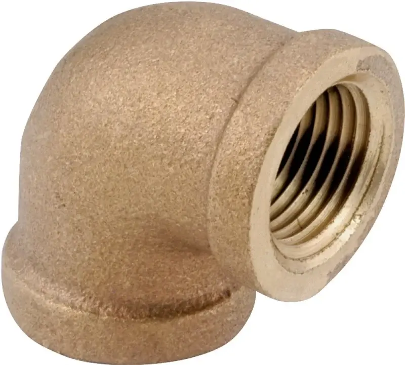 Anderson Metals 738100-32 Pipe Elbow, 2 , IPT, 90 deg Angle, Warm alloy, Rough, 200 psi Pressure