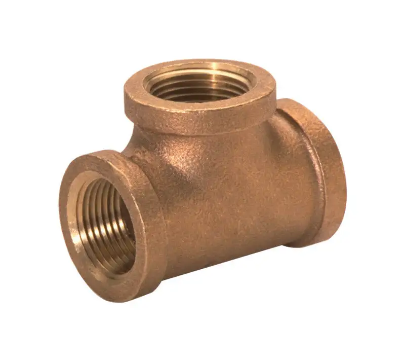 JMF Company 2 FPT 2 D FPT Red Brass Tee