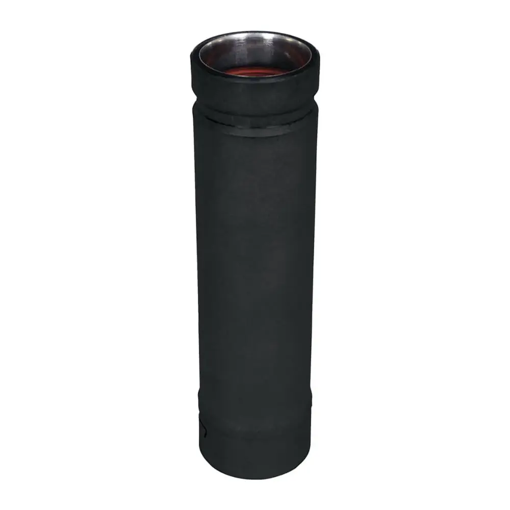 SPVA Black and Variable Chimney Pipe Pellet Stove, 4" x 12" (4SPV-12AB)