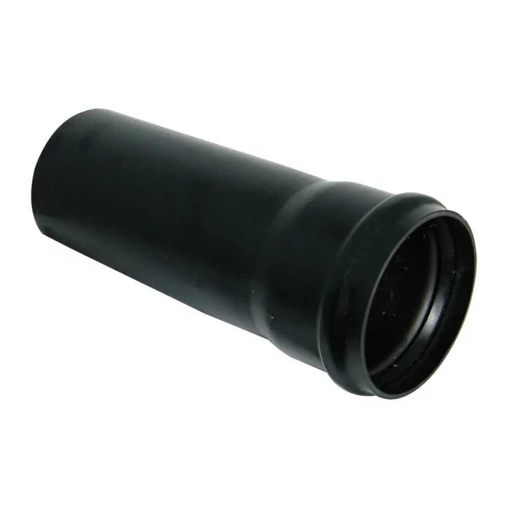 FloPlast 110mm Unitary Socket Soil Pipe 4 Metre Black (Pack 2)
