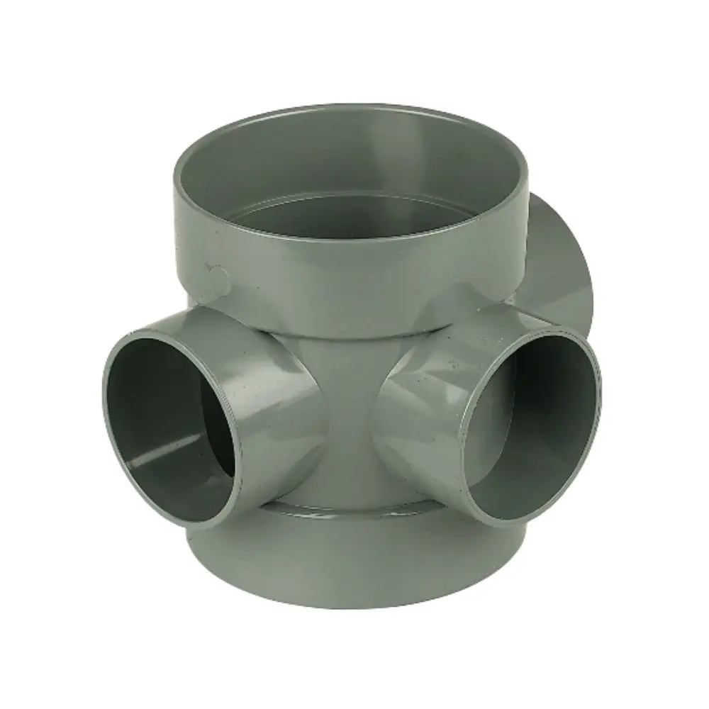 FloPlast Solvent Weld Soil Concise Boss Pipe Grey SS583