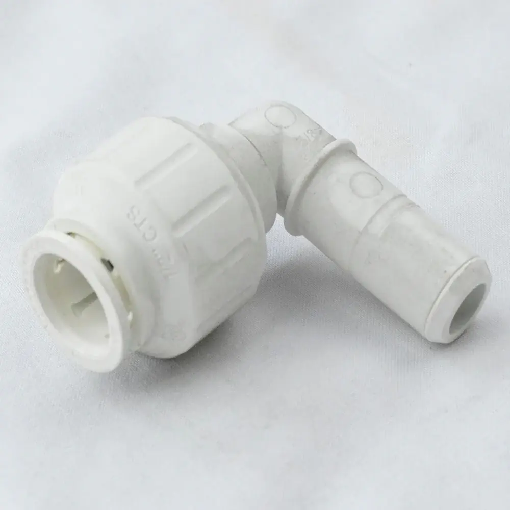 PEI222020 RWC John Guest Speedfit Plug Elbow, 1/2" Stem CTS X 1/2" CTS Pipe Size