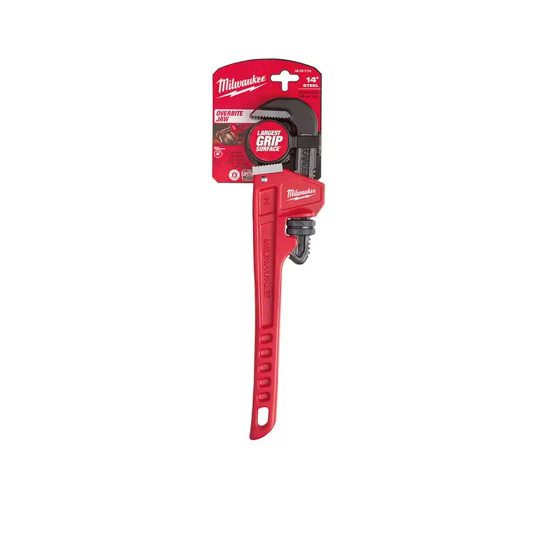 Milwaukee 2 Inch Pipe Wrench 14 Inch L Black/Red