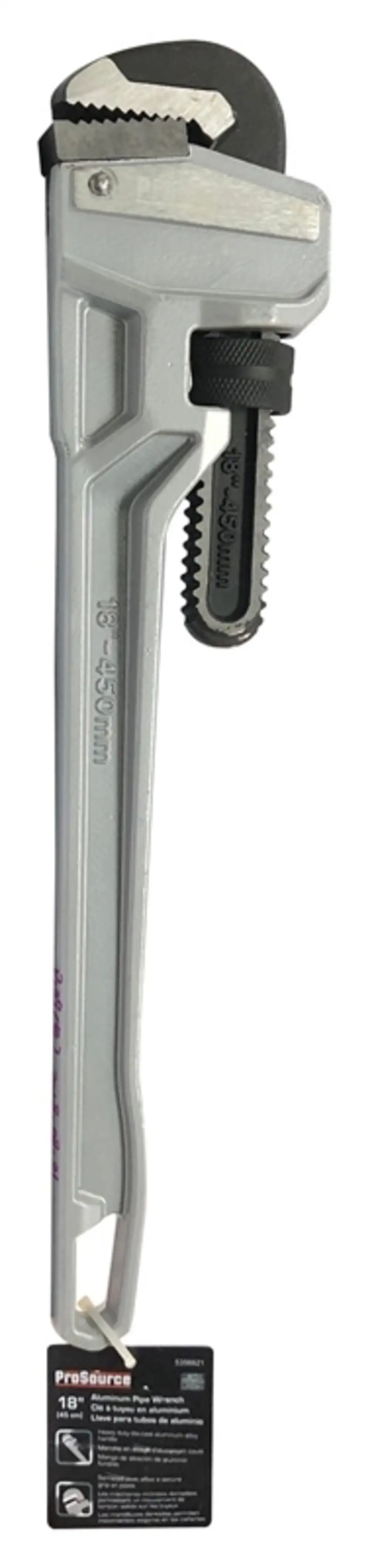Vulcan JL40141 Aluminum Pipe Wrench 18-Inch Lightweight and Durable