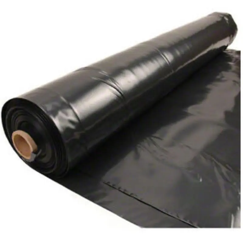 Film-Gard 6 mil x 8 ft x 100 ft Black Polyethylene Plastic Sheeting 1 pk