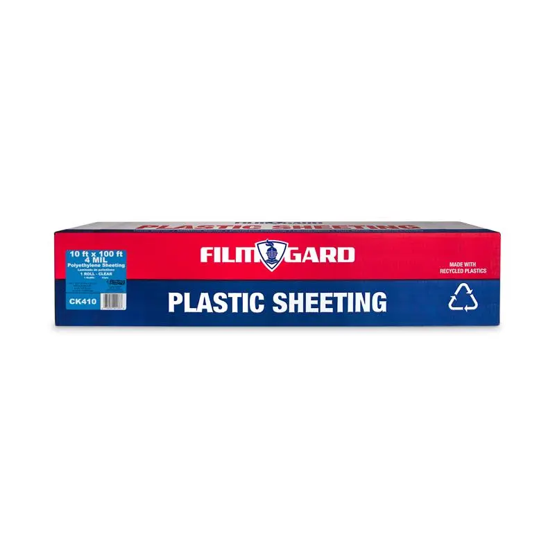 Film-Gard 2 mil Clear Plastic Sheeting 8.33 ft x 200 ft Polyethylene Protection and Covering