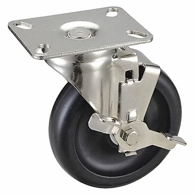 Manufacturer Varies NSF-Listed Plate Caster.Swivel.450 lb. 33J036
