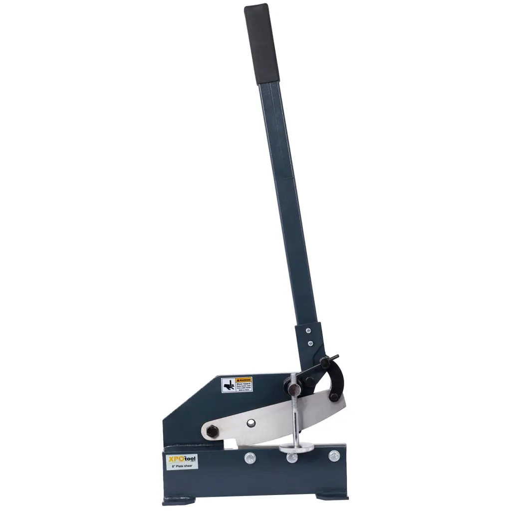 Industrial 8 Inch Sheet Metallic Plate Shear Solid Construction g-h