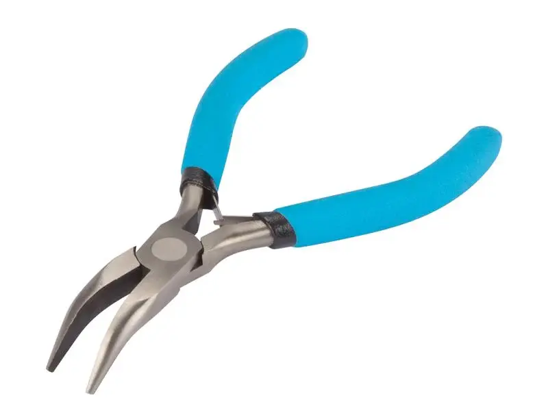 BlueSpot Tools Soft Grip Travel Bent Nose Pliers