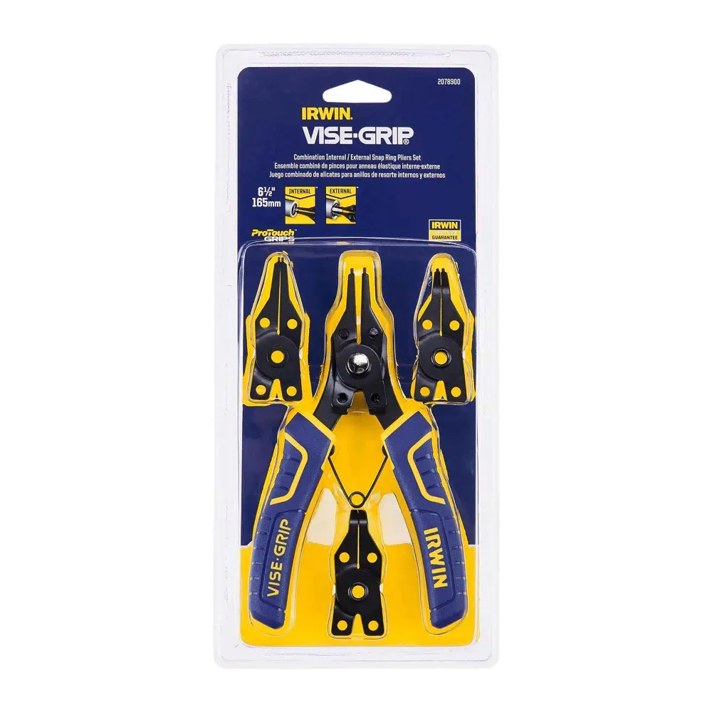 Vise-Grip Internal and External Snap Ring Pliers, 6-1/2″ (5-Piece)