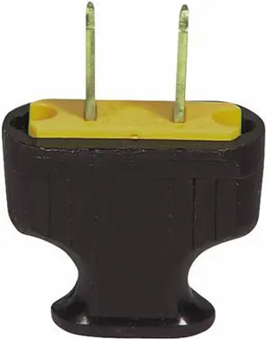 2 Wire Plastic Plug Brown Electrical Connections Cooper Wiring