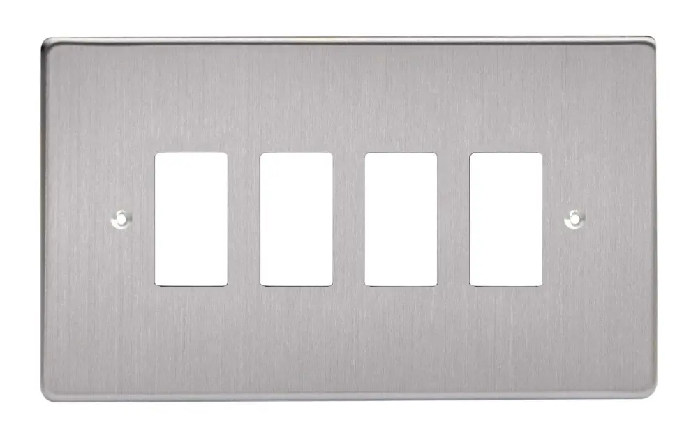 Heavy Duty Varilight 4-Gang Grid Plate (Twin Plate)