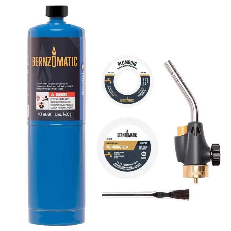 Bernzomatic Plumbing 14.1 oz Torch Kit Steel Pack 3