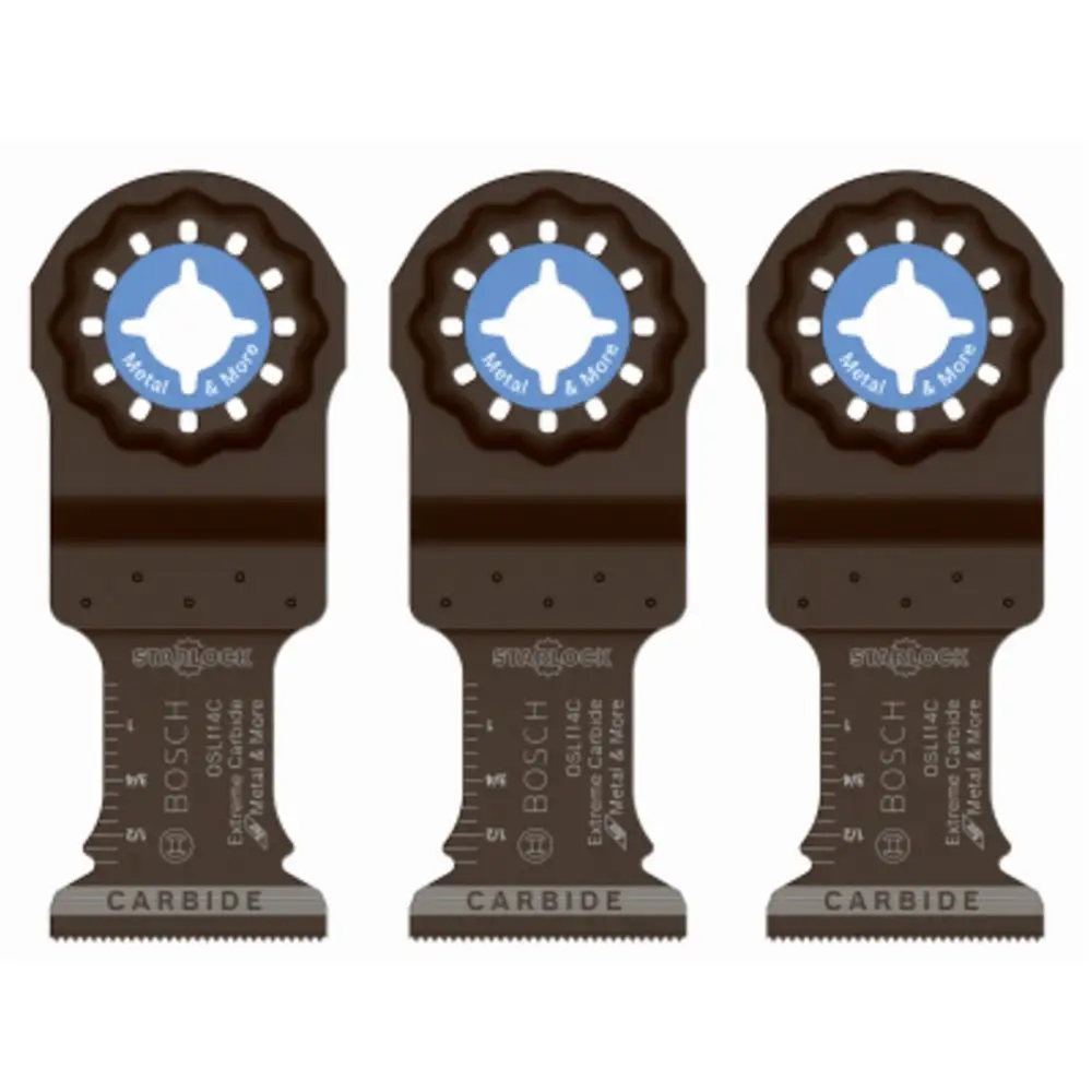 Bosch OSL114C-3 Starlock Oscillating Plunge Cut Blade 1-1/4 Inch Multi-Tool